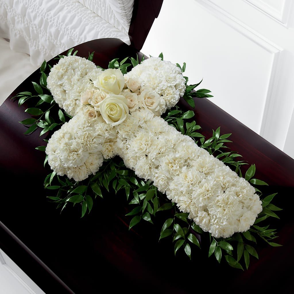 Peaceful Memories Casket Spray (Standard) – A Marc In Design, Fort Lauderdale FL