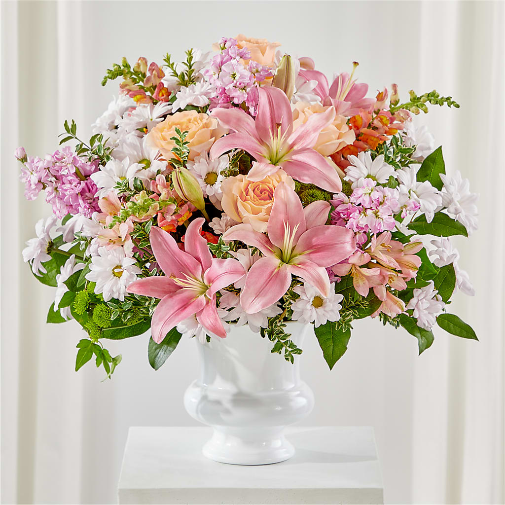 Heartfelt Gesture Urn Arrangement – A Marc In Design, Fort Lauderdale FL