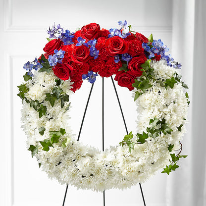 Patriotic Passion Wreath –  A Marc In Design, Fort Lauderdale FL