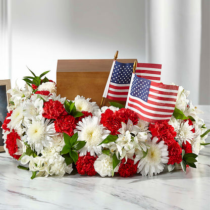 Spirit of Patriotism Cremation Adornment –  A Marc In Design, Fort Lauderdale FL